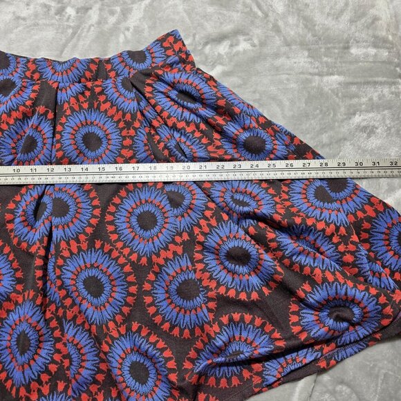 LuLaRoe Womens Pleated Pull On Skirt Size Small Black Red‎ Blue Stretch Midi - Picture 8 of 8